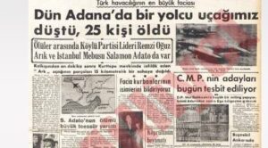 3 Nisan 1954 – TC-ARK – Devlet Hava Yolları – Adana
