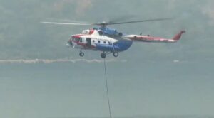 Jandarma Helikopterleri Yangınla Mücadelede