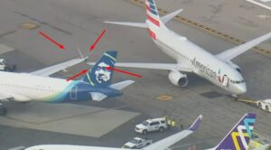 İki Uçak Yerde Çarpıştı