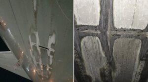 İnişinde Kuyruğunu Sürttü