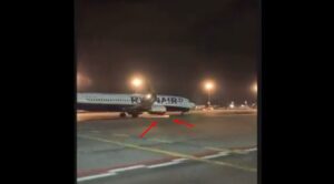 Uçağın Motorundan Kıvılcımlar Çıktı