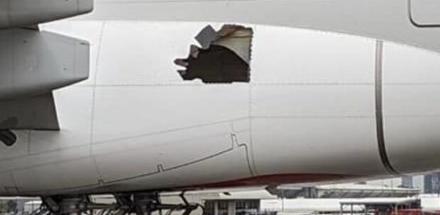 Dev Uçak Airbus A380 Gövdesi Delik mi Uçmuş?